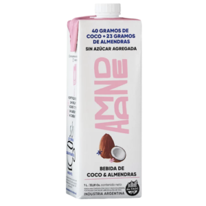 Leche de almendras marca ''Amande'' sabor coco y almendras