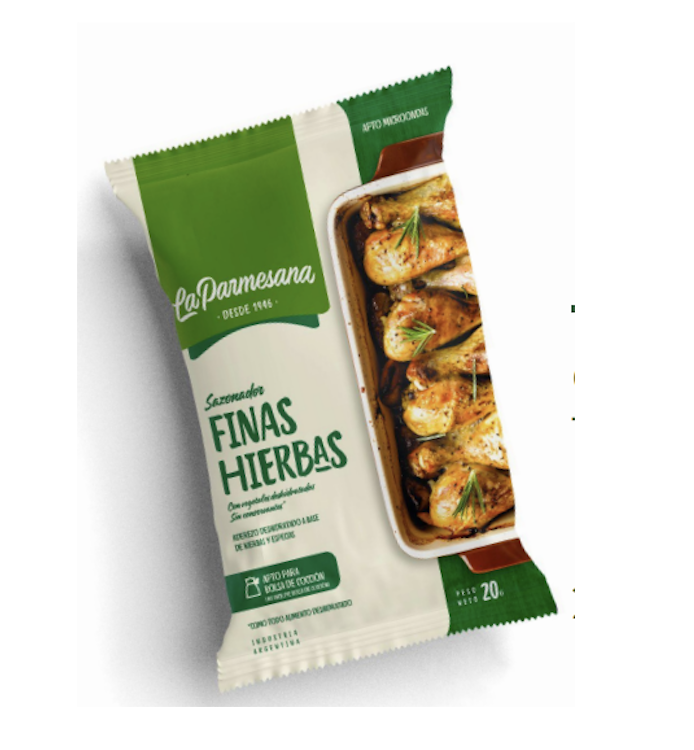 Sazonador marca ''La parmesana'' finas hierbas