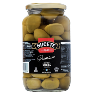 Aceitunas verdes premium marca ''Nucete''
