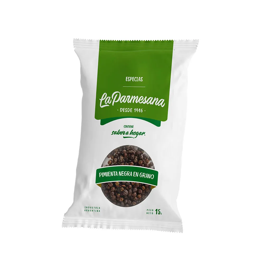 Especias marca ''La parmesana'' pimienta negra en grano