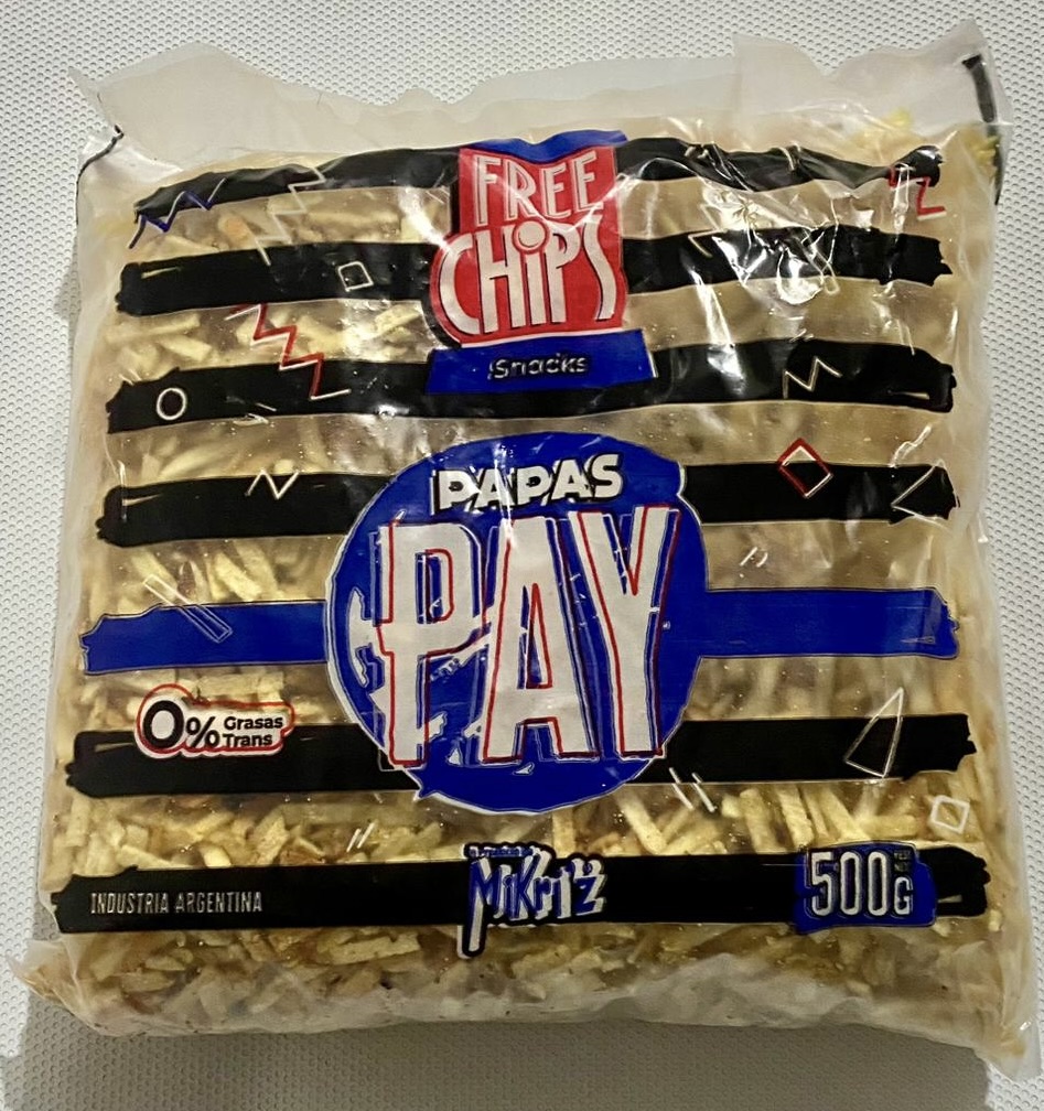 Papas pay marca ''Free chips''