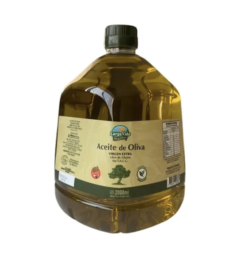 Aceite de oliva marca ''Larga vida''