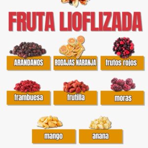 Fruta liofilizada ''Sabores orientales''