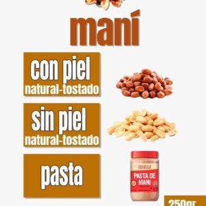 Maní y pasta de maní ''Sabores orientales''